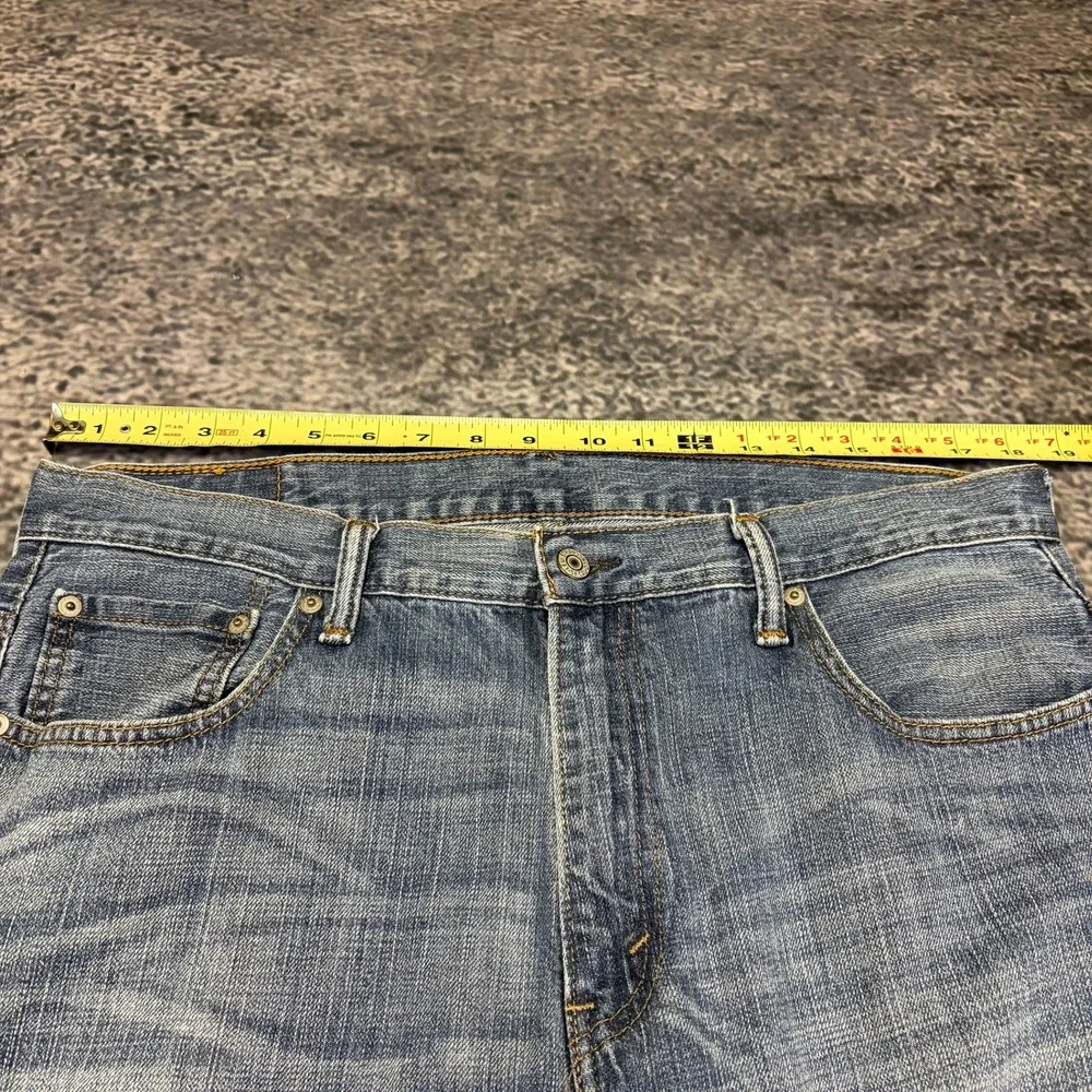 Levi's 569 Jeans Loose Straight Mens 36x29 Blue Faded Baggy Casual Denim
